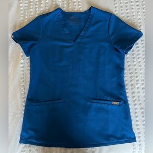 FIGS: Royal Blue Scrub Top
